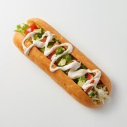 13. Halloumi - mit Gemüse, Salat und Soße